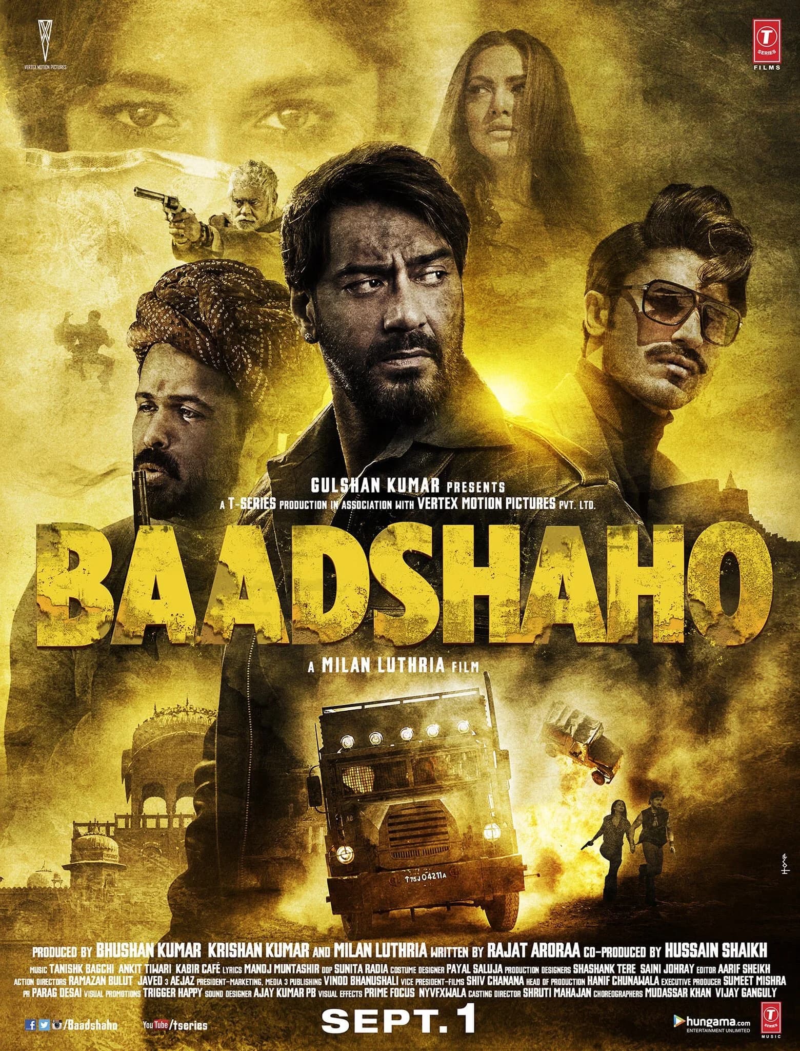 Poster of Baadshaho (2017) Hindi WEB-DL