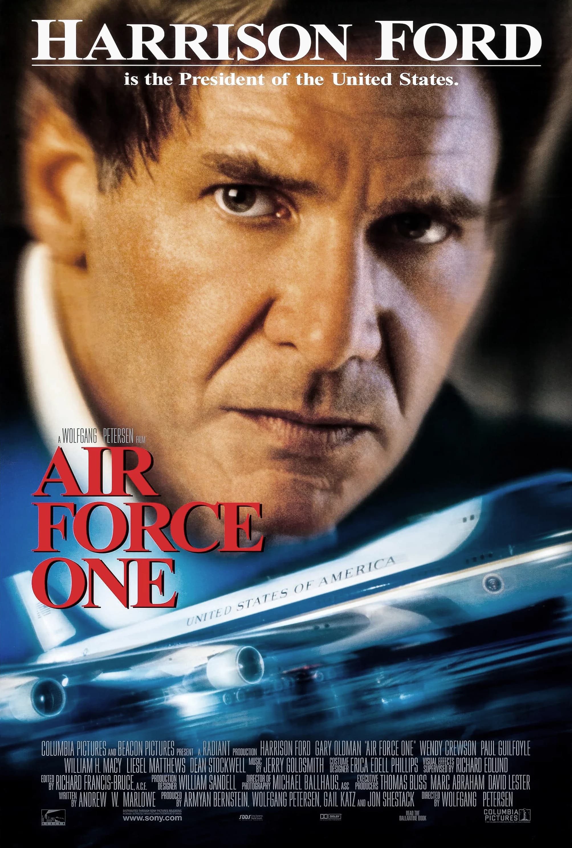 Poster of Air Force One (1997) BluRay 1080p 720p 480p Dual Audio [HINDI & ENGLISH]