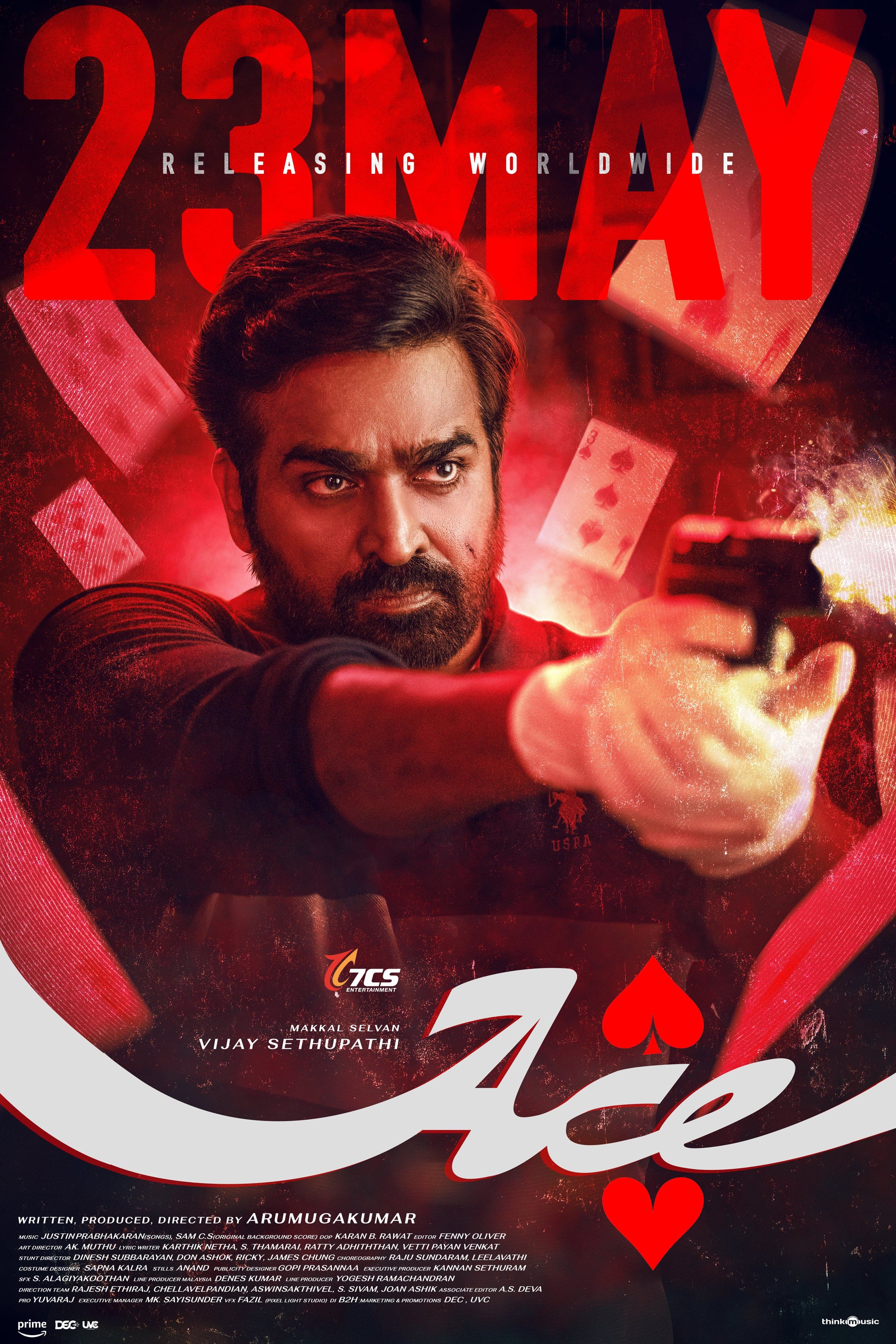 Poster of Ace (2025) WEB-DL Dual Audio [Hindi (DD5.1) & Tamil]