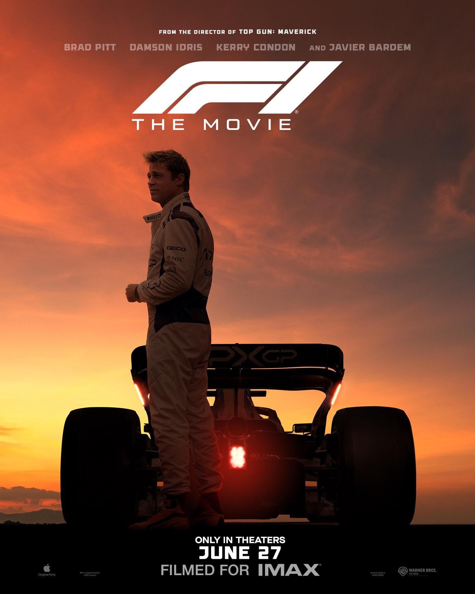 Poster of F1 The Movie (2025) HQ PRE-HD Dual Audio {Hindi-English}