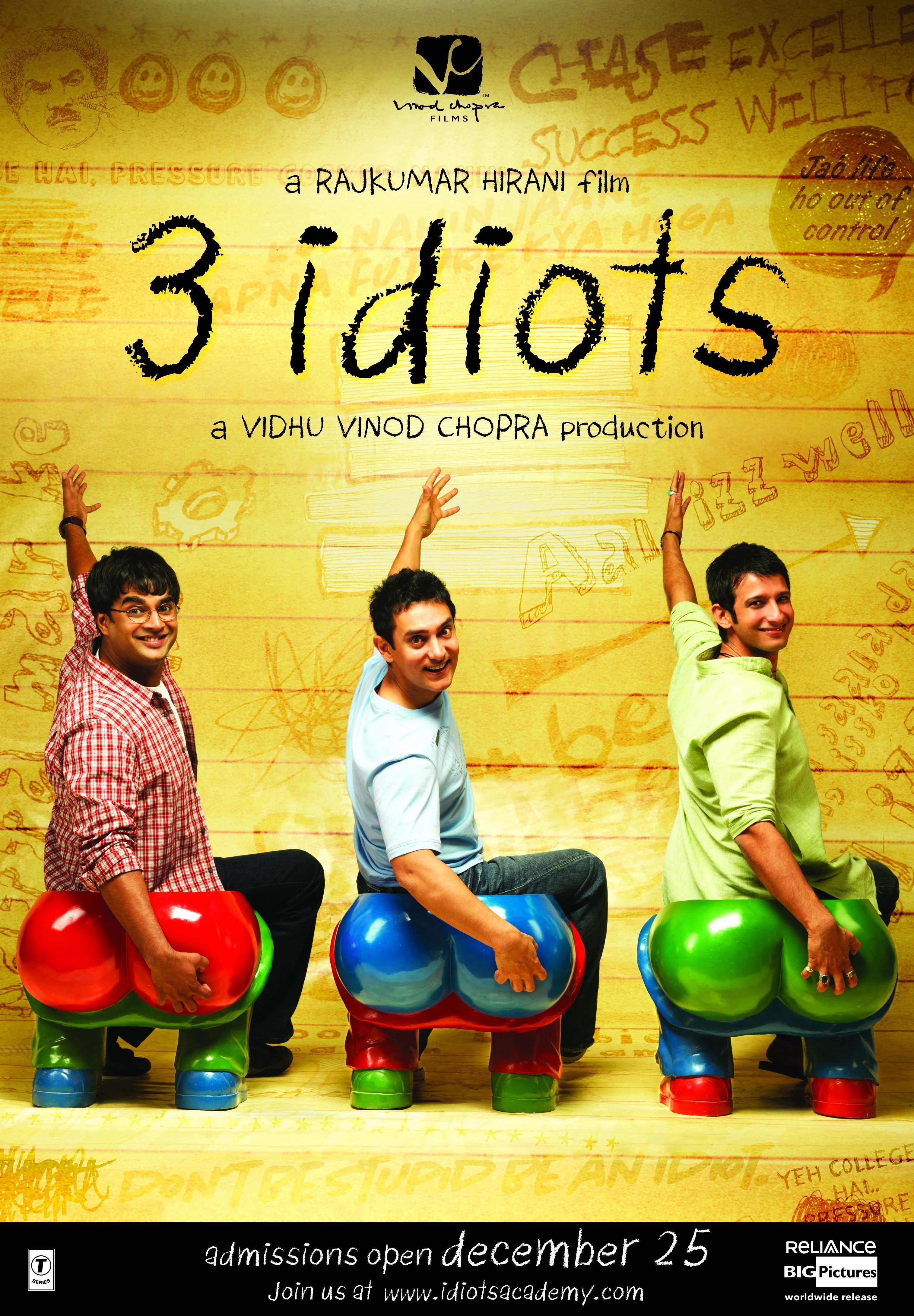 3 Idiots (2009) Hindi BluRay